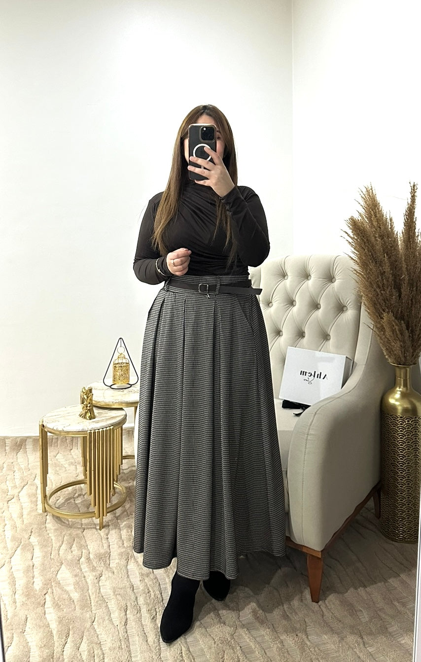 jupe longue avec ceinture - standard