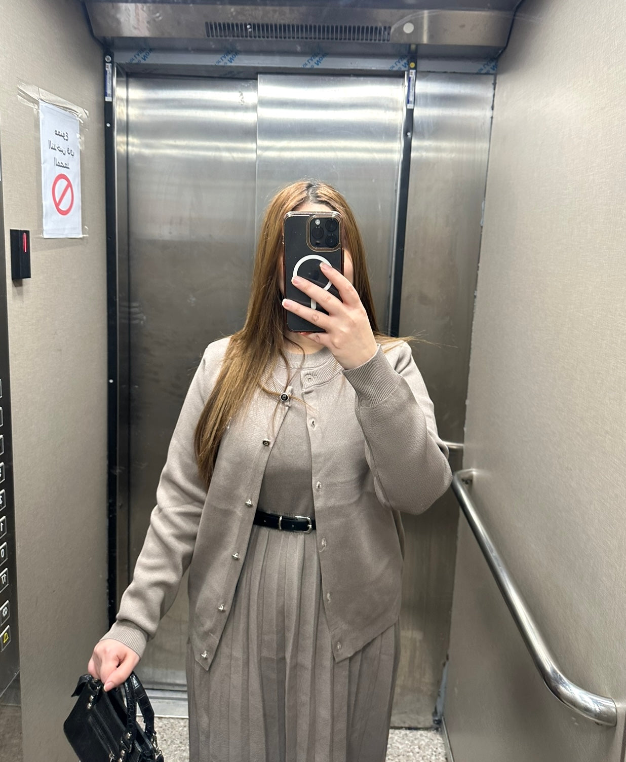 ensemble ILYANA 2  : robe + veste + ceinture -standard