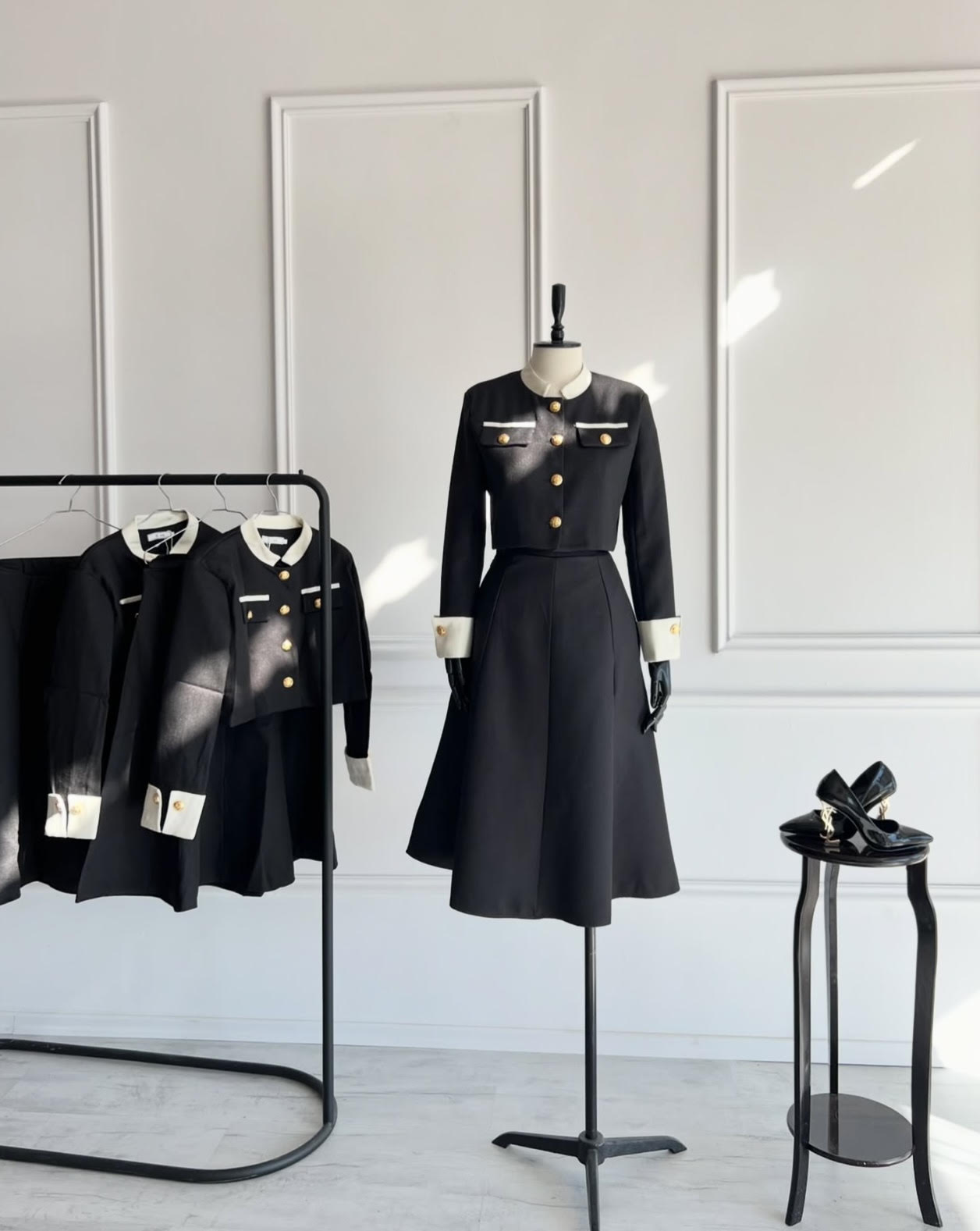 ensemble old money -jupe midi